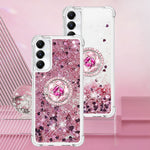 For Samsung Galaxy A05s 4G TPU Case with Kickstand Quicksand Shockproof Cover