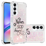 For Samsung Galaxy A05s 4G TPU Case with Quicksand and Pattern Printed