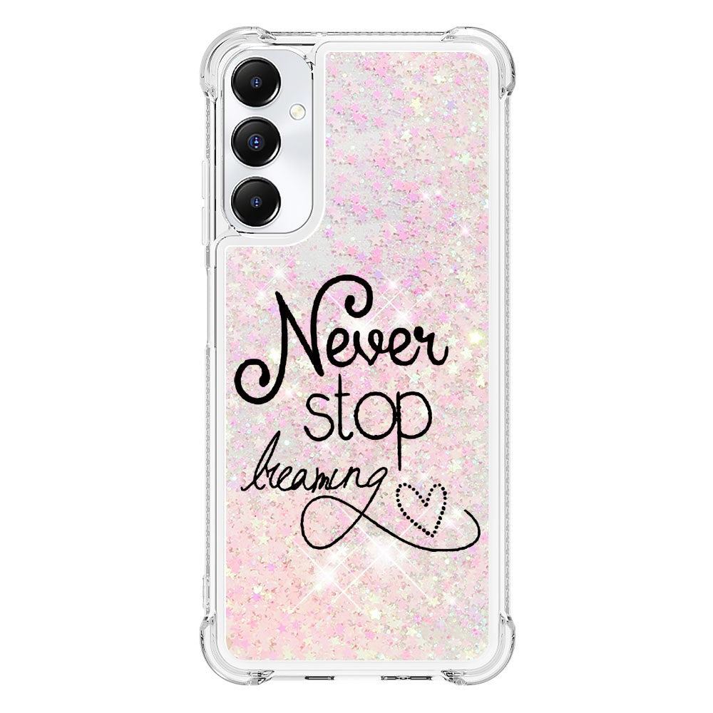 For Samsung Galaxy A05s 4G TPU Case with Quicksand and Pattern Printed