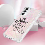For Samsung Galaxy A05s 4G TPU Case with Quicksand and Pattern Printed