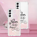 For Samsung Galaxy A05s 4G TPU Case with Quicksand and Pattern Printed