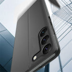 For Samsung Galaxy S24+ Case View Window PU Leather Stand Cover