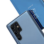 For Samsung Galaxy S24 Ultra Flip Leather Cover with Stand Full Body Protective Phone Case