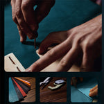 For Samsung Galaxy S24 Ultra Case Anti-scratch Leather Electroplating Stand Phone Cover