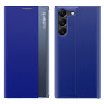 For Samsung Galaxy S24 Case View Window Scratch-Resistant PU Leather Flip Stand Phone Protector