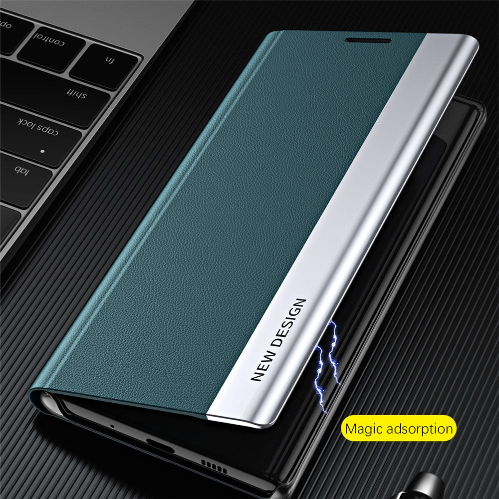 For Samsung Galaxy S24 Case Anti-fall Electroplating Leather Stand Mobile Phone Cover