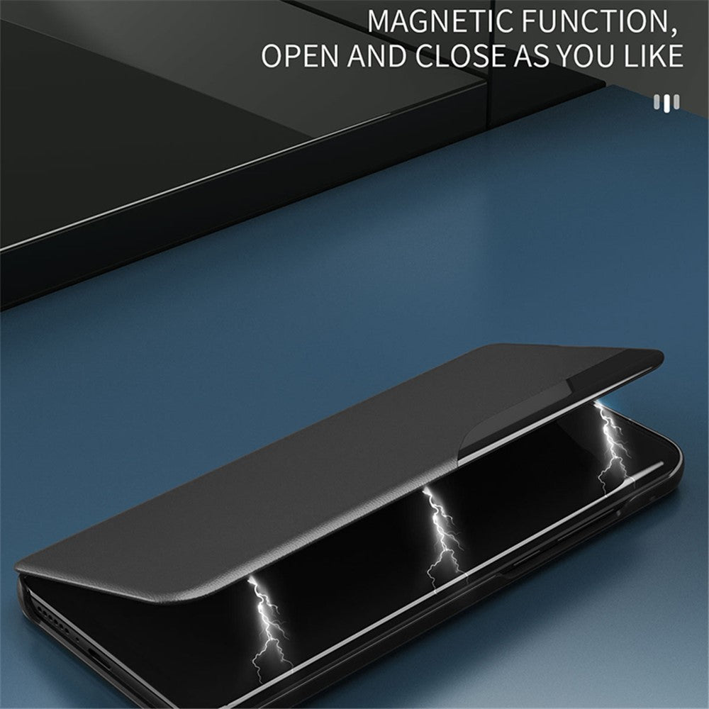 For Samsung Galaxy S24 Case View Window PU Leather Stand Cover