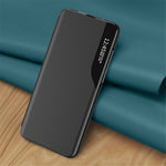 For Samsung Galaxy S24 Case View Window PU Leather Stand Cover