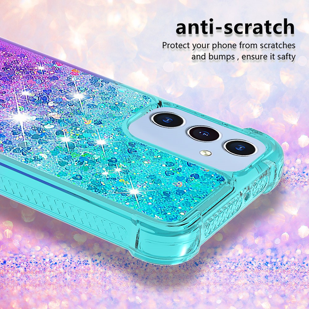 Til Samsung Galaxy A15 5G TPU Cover Gradient Flydende Sand Telefon Bagcover