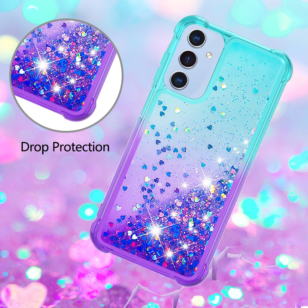 Til Samsung Galaxy A15 5G TPU Cover Gradient Flydende Sand Telefon Bagcover