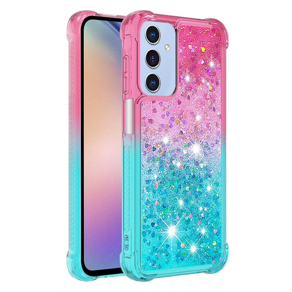 Til Samsung Galaxy A15 5G TPU Cover Gradient Flydende Sand Telefon Bagcover