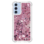 Til Samsung Galaxy A15 5G TPU-etui med glitter og flydende sand, stødsikkert telefonbagcover