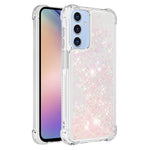 Til Samsung Galaxy A15 5G TPU-etui med glitter og flydende sand, stødsikkert telefonbagcover