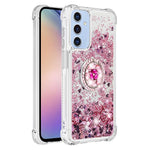 For Samsung Galaxy A15 5G TPU Case with Kickstand Quicksand Shockproof Cover