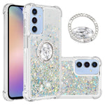 For Samsung Galaxy A15 5G TPU Case with Kickstand Quicksand Shockproof Cover