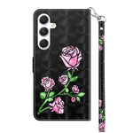 For Samsung Galaxy S24+ Case 3D Pattern Printing Phone Cover with Wallet Stand