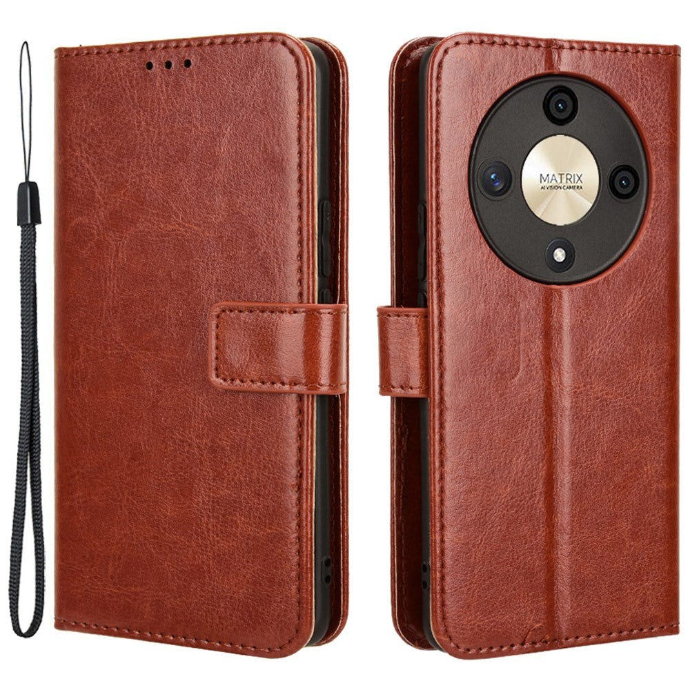 For Honor Magic6 Lite 5G / X9b 5G / X50 Case Crazy Horse Texture Stand Leather Phone Cover