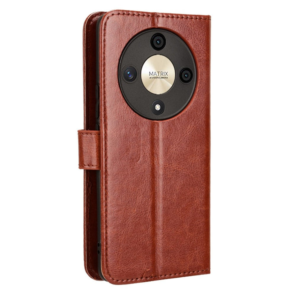 For Honor Magic6 Lite 5G / X9b 5G / X50 Case Crazy Horse Texture Stand Leather Phone Cover