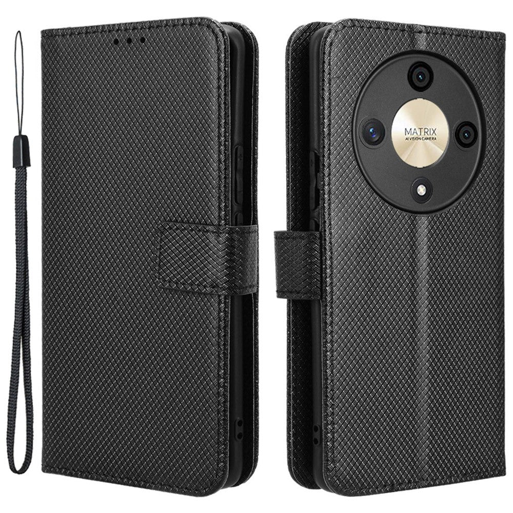 For Honor Magic6 Lite 5G / X9b 5G / X50 Case Wallet Diamond Texture Leather Phone Cover