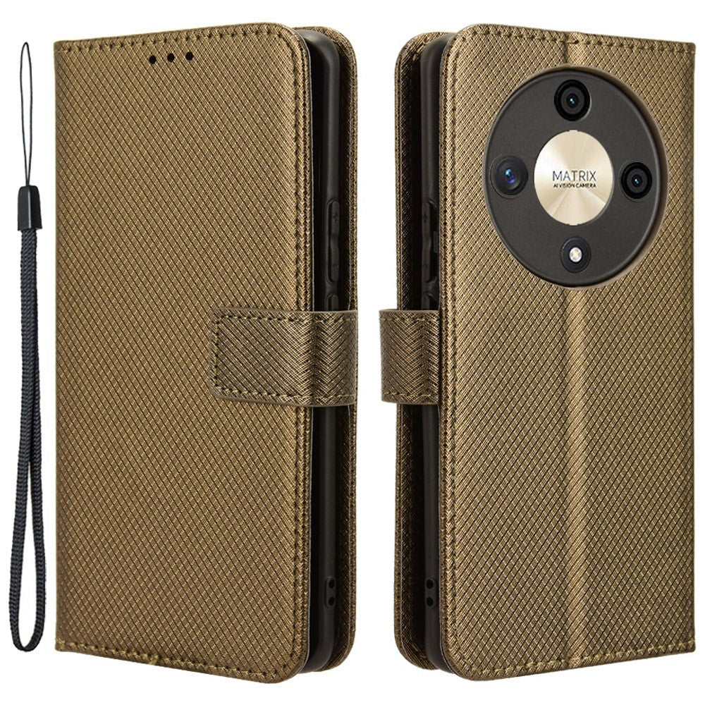 For Honor Magic6 Lite 5G / X9b 5G / X50 Case Wallet Diamond Texture Leather Phone Cover