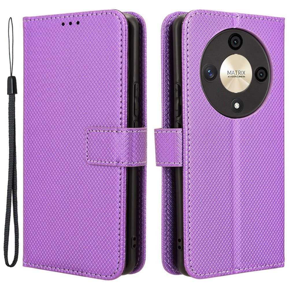 For Honor Magic6 Lite 5G / X9b 5G / X50 Case Wallet Diamond Texture Leather Phone Cover