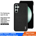 IMAK Ruiyi Series for Samsung Galaxy S23 FE Case Cloth Texture Leather Coated PC Cover