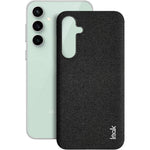 IMAK Ruiyi Series for Samsung Galaxy S23 FE Case Cloth Texture Leather Coated PC Cover