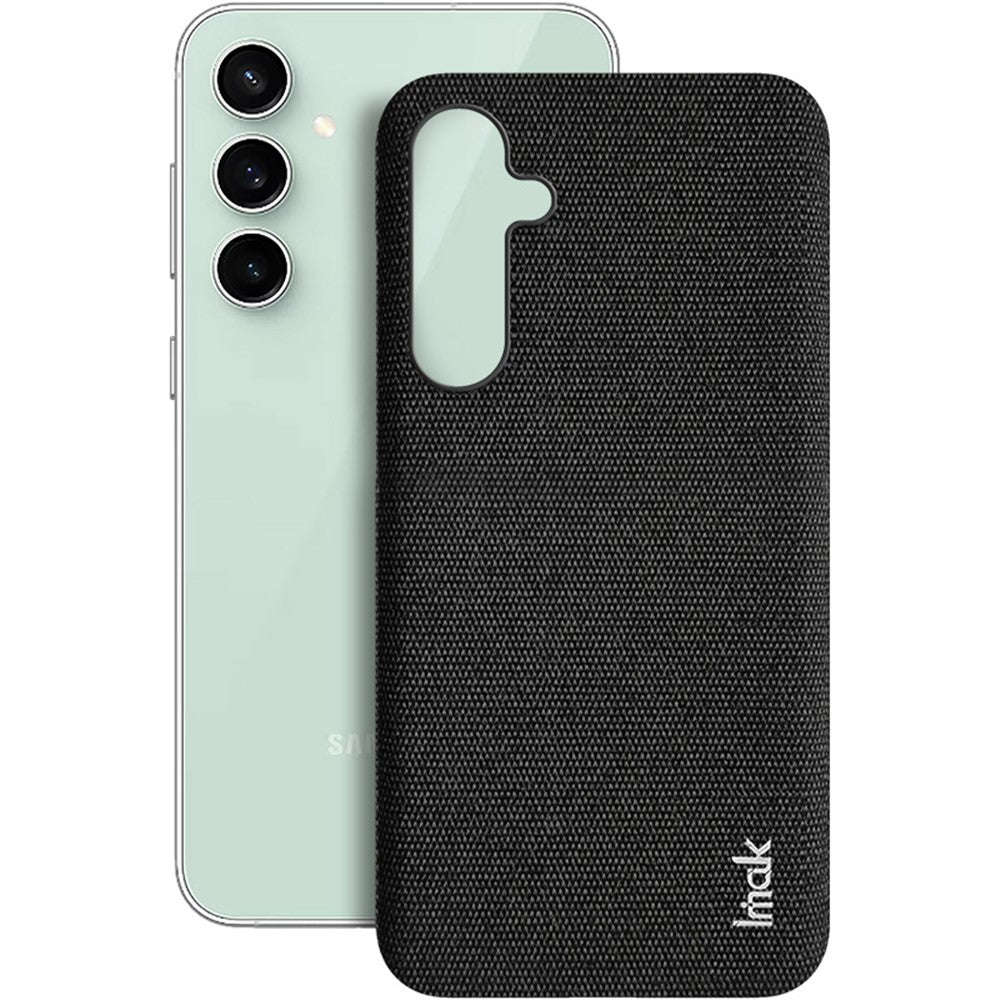 IMAK Ruiyi Series for Samsung Galaxy S23 FE Case Cloth Texture Leather Coated PC Cover