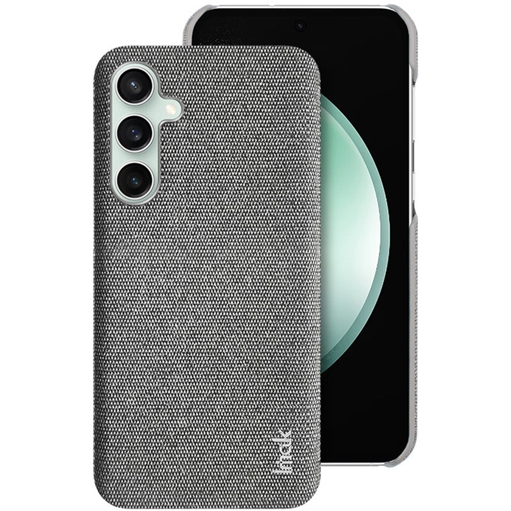IMAK Ruiyi Series for Samsung Galaxy S23 FE Case Cloth Texture Leather Coated PC Cover