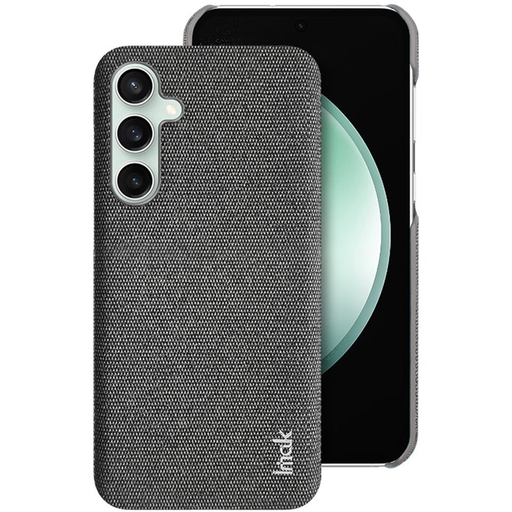 IMAK Ruiyi Series for Samsung Galaxy S23 FE Case Cloth Texture Leather Coated PC Cover