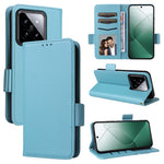 For Xiaomi 14 Case Litchi Texture Anti-Collision PU Leather Smartphone Cover with Strap