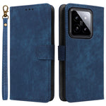 For Xiaomi 14 Leather Case RFID Blocking Wallet Magnetic Phone Cover with Strap
