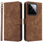 For Xiaomi 14 Leather Case RFID Blocking Wallet Magnetic Phone Cover with Strap