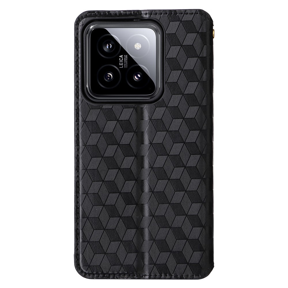 For Xiaomi 14 Case Magnetic Imprinted PU Leather Wallet Phone Cover