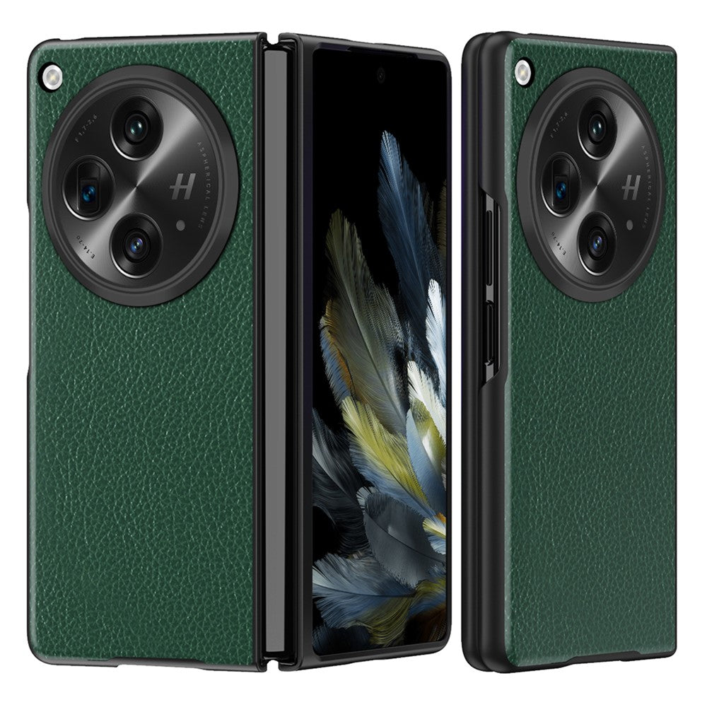 For Oppo Find N3 5G / OnePlus Open Case PU Leather Coated Hard PC Anti-Drop Phone Cover