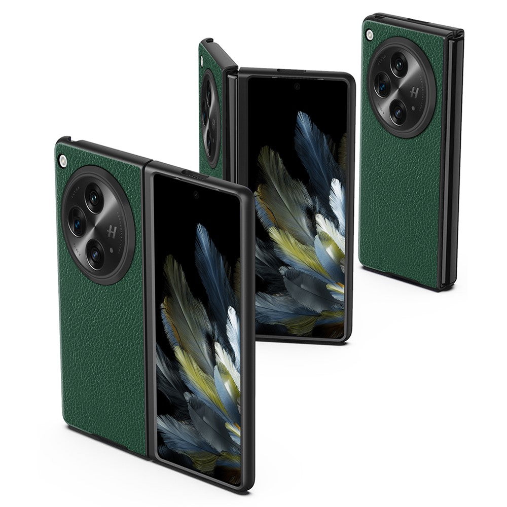 For Oppo Find N3 5G / OnePlus Open Case PU Leather Coated Hard PC Anti-Drop Phone Cover