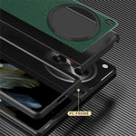 For Oppo Find N3 5G / OnePlus Open Case PU Leather Coated Hard PC Anti-Drop Phone Cover