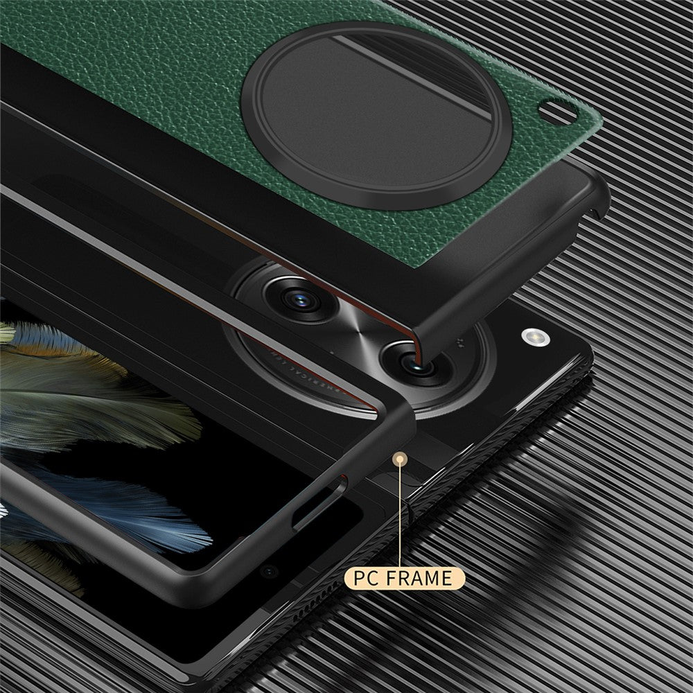 For Oppo Find N3 5G / OnePlus Open Case PU Leather Coated Hard PC Anti-Drop Phone Cover