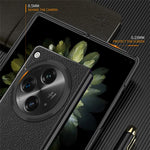 For Oppo Find N3 5G / OnePlus Open Case PU Leather Coated Hard PC Anti-Drop Phone Cover