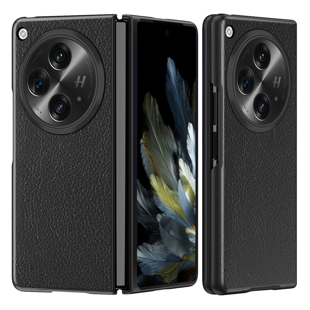 For Oppo Find N3 5G / OnePlus Open Case PU Leather Coated Hard PC Anti-Drop Phone Cover