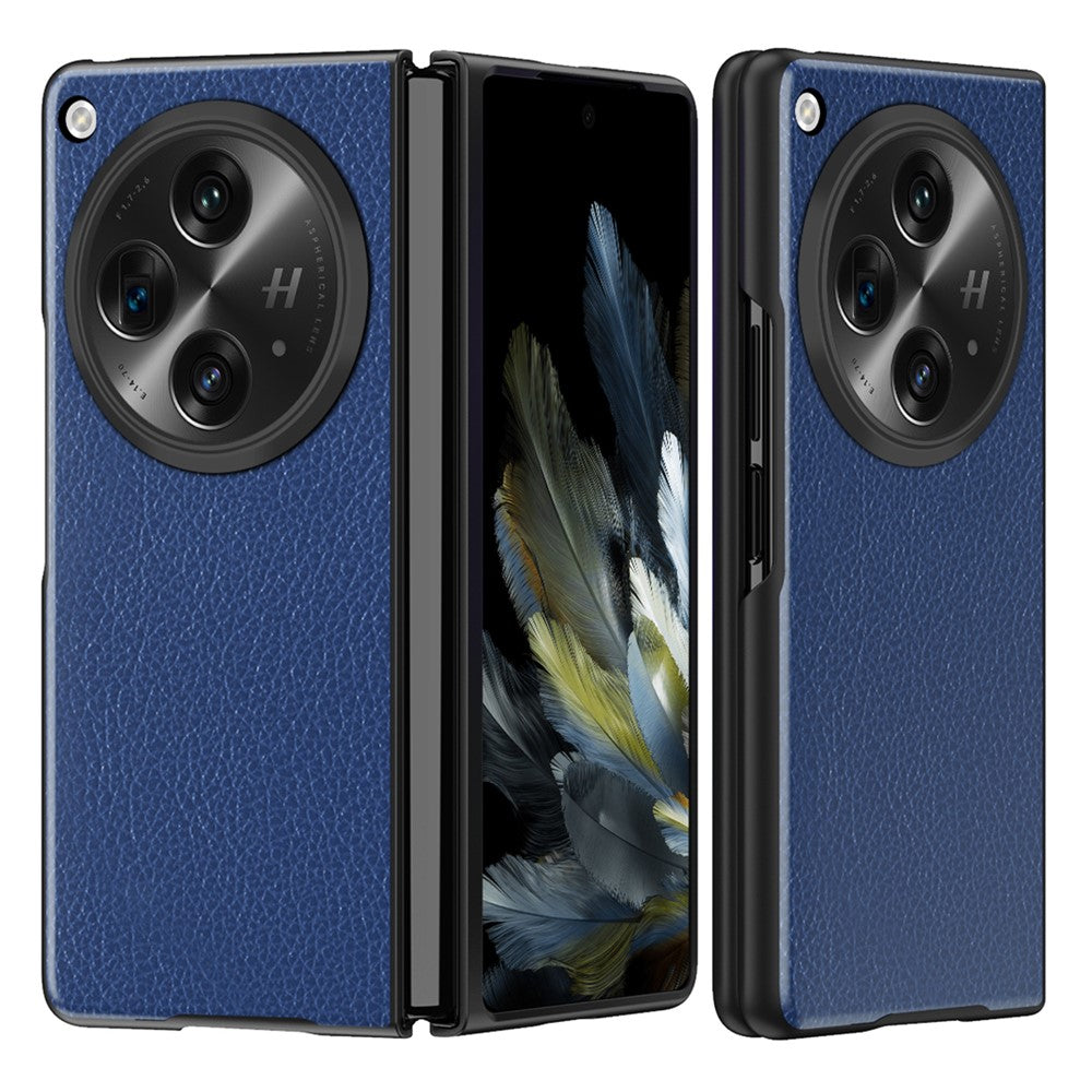 For Oppo Find N3 5G / OnePlus Open Case PU Leather Coated Hard PC Anti-Drop Phone Cover