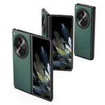 For Oppo Find N3 5G / OnePlus Open Case Cross Texture Rubberized PU Leather+ PC Smart Phone Cover