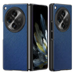 For Oppo Find N3 5G / OnePlus Open Case Cross Texture Rubberized PU Leather+ PC Smart Phone Cover