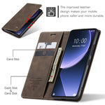 CASEME 013-serien PU-lædercover til Xiaomi 13T / 13T Pro / Redmi K60 Ultra, folio-etui med stativfunktion, mobilcover