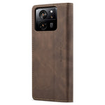 CASEME 013-serien PU-lædercover til Xiaomi 13T / 13T Pro / Redmi K60 Ultra, folio-etui med stativfunktion, mobilcover