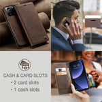 CASEME 013-serien PU-lædercover til Xiaomi 13T / 13T Pro / Redmi K60 Ultra, folio-etui med stativfunktion, mobilcover