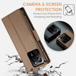 Læderetui til Xiaomi 13T / 13T Pro / Redmi K60 Ultra, CASEME 023 RFID-blokerende mobilcover med 3 kortpladser