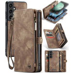 For Samsung Galaxy S23 FE Phone Cases CASEME 008 Leather Cover with Detachable Wallet and Strap