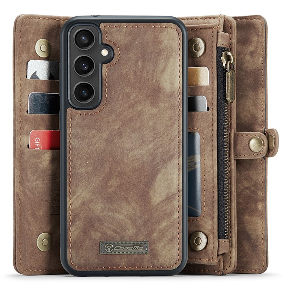 For Samsung Galaxy S23 FE Phone Cases CASEME 008 Leather Cover with Detachable Wallet and Strap