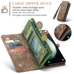 For Samsung Galaxy S23 FE Phone Cases CASEME 008 Leather Cover with Detachable Wallet and Strap